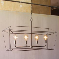 Open Frame Linear Pendant Light