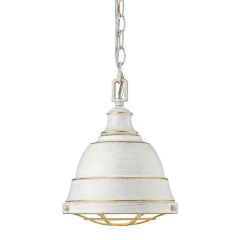 Bartlett Small Pendant in French White