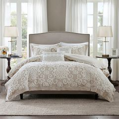 Embellished Medallion Cotton 3 PC Duvet Set
