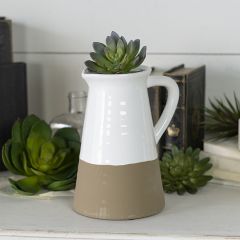 Simple Ceramic Pitcher Planter