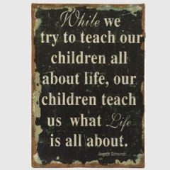 TEACH OUR CHILDREN Canvas Print