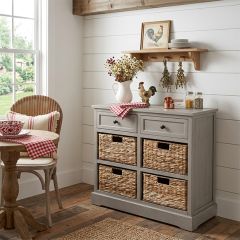 4 Basket Farmhouse Storage Chest
