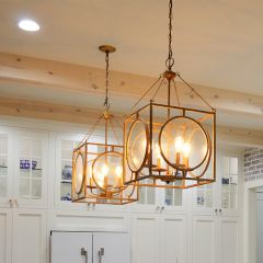 4 Light Square Pendant