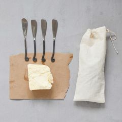 4 Piece Hand Forged Canape Knife Set