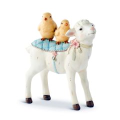 Baby Chicks With Lamb Figure