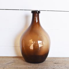 Amber Hue Demijohn Bottle 14 Inch