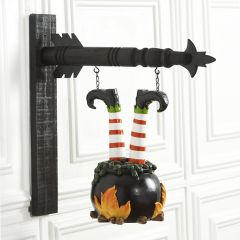 Witch Legs Caldron Arrow Sign Replacement