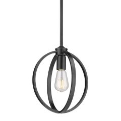 Matte Black Pendant Light 10 Inch