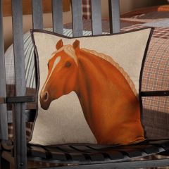 Country Horse Accent Pillow