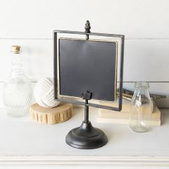 Tabletop Chalkboard On Pedestal Stand