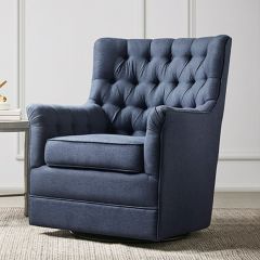 Upholstered Swivel Glider Chair