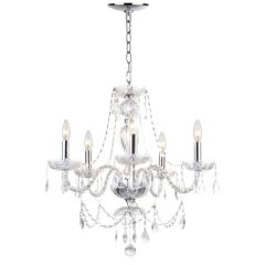 5 Light French Quarter Beaded Chandelier