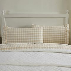 Neutral Buffalo Check Standard Pillow Case Set of 2