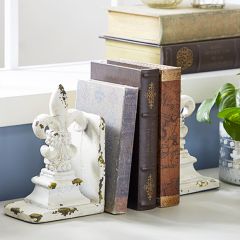 French Country Fleur de Lis Bookends
