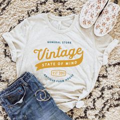 Vintage State of Mind Logo Tee