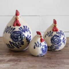 Scandinavian Style Chicken Decor Set of 3
