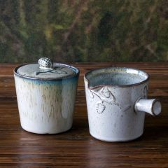 Vintage Inspired Cream and Sugar Set