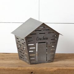 Metal Barn Candle Holder