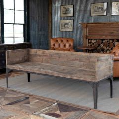 Deep Elm Wood Bench