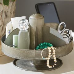 6 Compartment Metal Swivel Tray