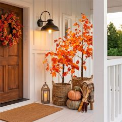 6 ft Lighted Fall Maple Tree