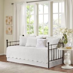 6 Piece Chic Scalloped Daybed Cover Set