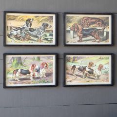 Hound Framed Prints Set of 4