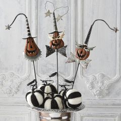 Masked Pumpkin Garden Stake