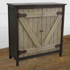 Barn Door Accent Cabinet