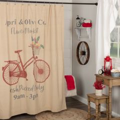 Farmhouse Flower Market Shower Curtain