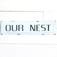 OUR NEST Tin Wall Sign