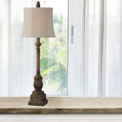 Rustic Farmhouse Buffet Table Lamp