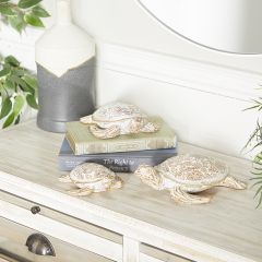 Sea Turtle Statuettes Set of 3