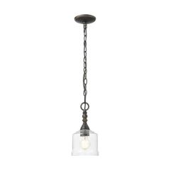 Hammered Water Glass Shade Petite Pendant Antique Ivory