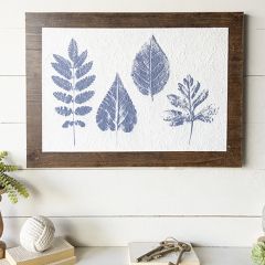 Blue Botanical Print Wall Decor