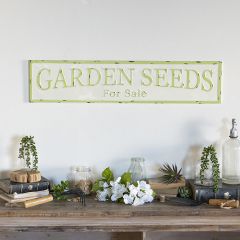 Metal Garden Seeds Sign