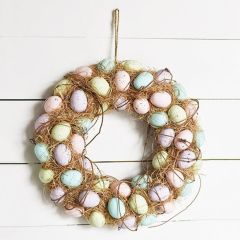 Farmhouse Easter Egg Wreath