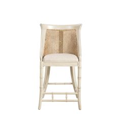Cream Modern Spoonback Counter Stool