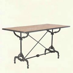 Metal and Wood Desk