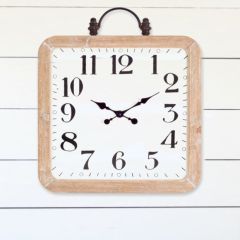Wood Framed Wall Clock