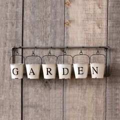 Garden Spell Hanging Iron Buckets