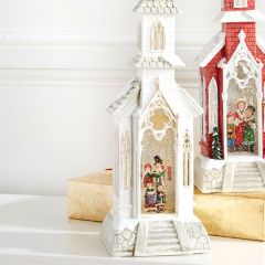 LED Church With Carolers