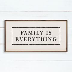 Family Is Everything White Framed Sign