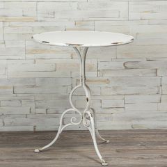 Distressed Metal Bistro Table
