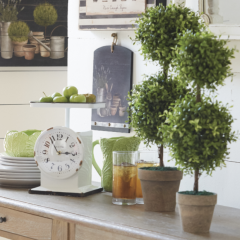 Double Ball Potted Topiary Tree