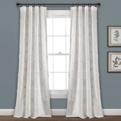 Classic Chenille Trellis Curtain Panel Set of 2