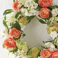 Mixed Spring Floral Wreath