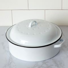 Lidded Enamel Pot