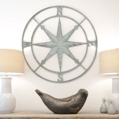 Metal Compass Wall Art
