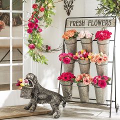 Iron Flower Display Stand